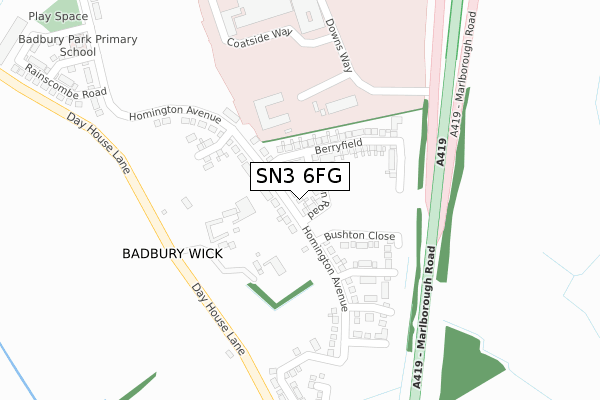 SN3 6FG map - large scale - OS Open Zoomstack (Ordnance Survey) SN3 6FG map - large scale - OS Open Zoomstack (Ordnance Survey)