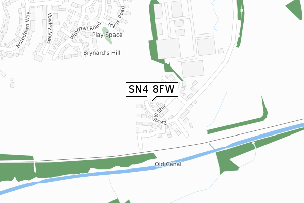 SN4 8FW map - large scale - OS Open Zoomstack (Ordnance Survey) SN4 8FW map - large scale - OS Open Zoomstack (Ordnance Survey)