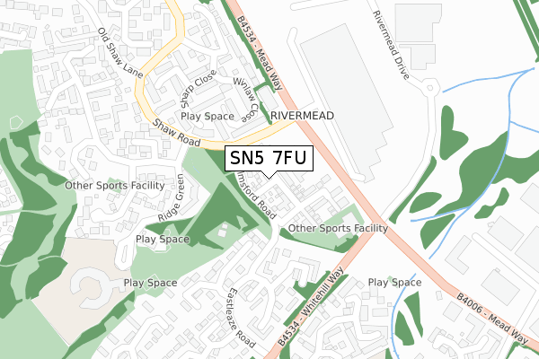 SN5 7FU map - large scale - OS Open Zoomstack (Ordnance Survey) SN5 7FU map - large scale - OS Open Zoomstack (Ordnance Survey)