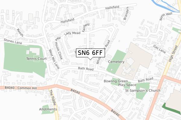 SN6 6FF map - large scale - OS Open Zoomstack (Ordnance Survey) SN6 6FF map - large scale - OS Open Zoomstack (Ordnance Survey)