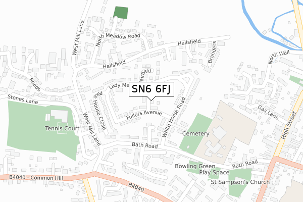 SN6 6FJ map - large scale - OS Open Zoomstack (Ordnance Survey) SN6 6FJ map - large scale - OS Open Zoomstack (Ordnance Survey)