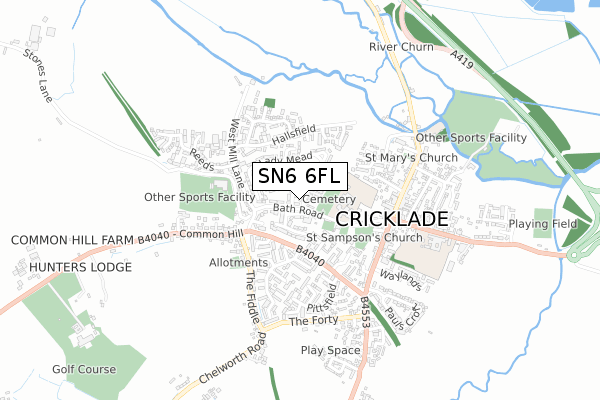 SN6 6FL map - small scale - OS Open Zoomstack (Ordnance Survey) SN6 6FL map - small scale - OS Open Zoomstack (Ordnance Survey)