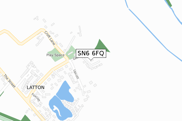 SN6 6FQ map - large scale - OS Open Zoomstack (Ordnance Survey)