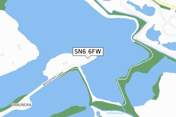 SN6 6FW map - large scale - OS Open Zoomstack (Ordnance Survey)
