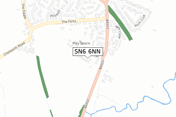 SN6 6NN map - large scale - OS Open Zoomstack (Ordnance Survey)