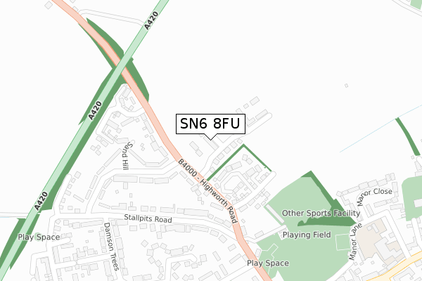 SN6 8FU map - large scale - OS Open Zoomstack (Ordnance Survey) SN6 8FU map - large scale - OS Open Zoomstack (Ordnance Survey)
