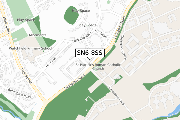 SN6 8SS map - large scale - OS Open Zoomstack (Ordnance Survey) SN6 8SS map - large scale - OS Open Zoomstack (Ordnance Survey)