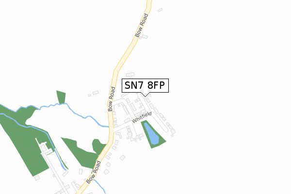 SN7 8FP map - large scale - OS Open Zoomstack (Ordnance Survey)