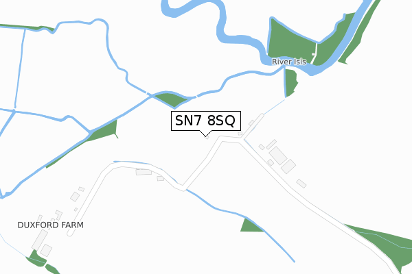 SN7 8SQ map - large scale - OS Open Zoomstack (Ordnance Survey)