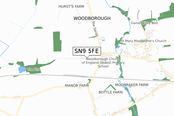 SN9 5FE map - small scale - OS Open Zoomstack (Ordnance Survey) SN9 5FE map - small scale - OS Open Zoomstack (Ordnance Survey)