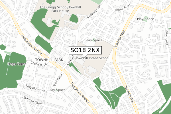 SO18 2NX map - large scale - OS Open Zoomstack (Ordnance Survey) SO18 2NX map - large scale - OS Open Zoomstack (Ordnance Survey)