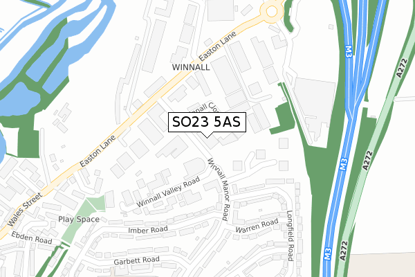 SO23 5AS map - large scale - OS Open Zoomstack (Ordnance Survey) SO23 5AS map - large scale - OS Open Zoomstack (Ordnance Survey)