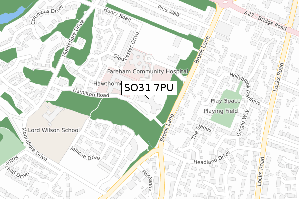 SO31 7PU map - large scale - OS Open Zoomstack (Ordnance Survey) SO31 7PU map - large scale - OS Open Zoomstack (Ordnance Survey)