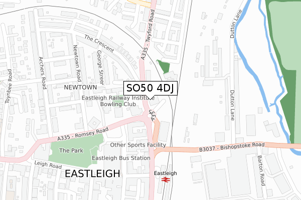 SO50 4DJ map - large scale - OS Open Zoomstack (Ordnance Survey) SO50 4DJ map - large scale - OS Open Zoomstack (Ordnance Survey)