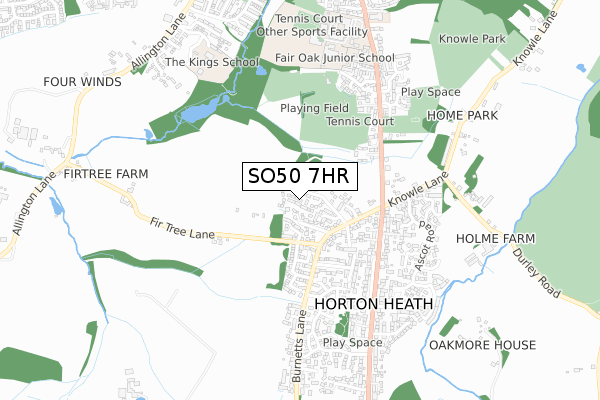SO50 7HR map - small scale - OS Open Zoomstack (Ordnance Survey) SO50 7HR map - small scale - OS Open Zoomstack (Ordnance Survey)