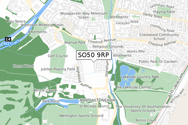 SO50 9RP map - small scale - OS Open Zoomstack (Ordnance Survey) SO50 9RP map - small scale - OS Open Zoomstack (Ordnance Survey)