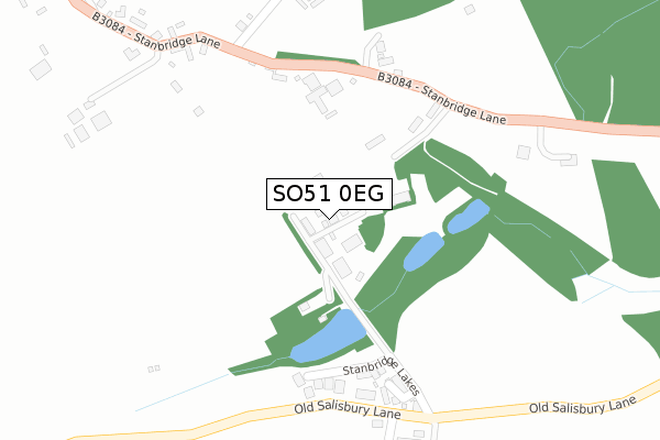 SO51 0EG map - large scale - OS Open Zoomstack (Ordnance Survey)