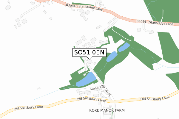 SO51 0EN map - large scale - OS Open Zoomstack (Ordnance Survey)