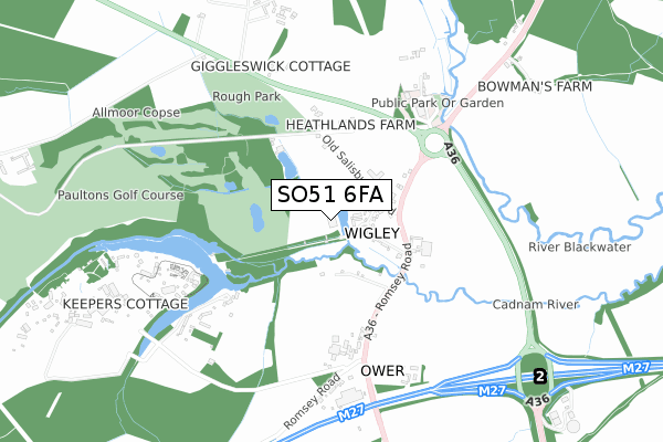SO51 6FA map - small scale - OS Open Zoomstack (Ordnance Survey) SO51 6FA map - small scale - OS Open Zoomstack (Ordnance Survey)