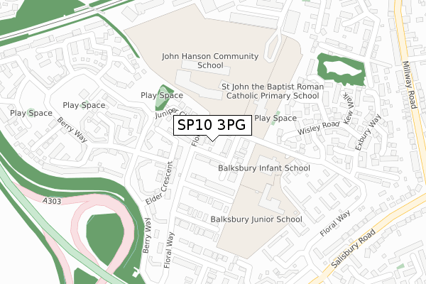 SP10 3PG map - large scale - OS Open Zoomstack (Ordnance Survey) SP10 3PG map - large scale - OS Open Zoomstack (Ordnance Survey)