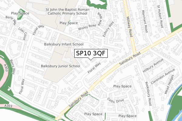 SP10 3QF map - large scale - OS Open Zoomstack (Ordnance Survey) SP10 3QF map - large scale - OS Open Zoomstack (Ordnance Survey)