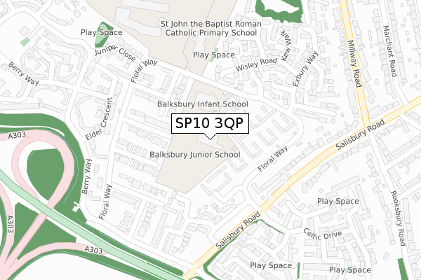 SP10 3QP map - large scale - OS Open Zoomstack (Ordnance Survey) SP10 3QP map - large scale - OS Open Zoomstack (Ordnance Survey)