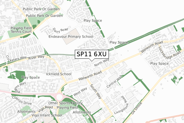 SP11 6XU map - small scale - OS Open Zoomstack (Ordnance Survey) SP11 6XU map - small scale - OS Open Zoomstack (Ordnance Survey)