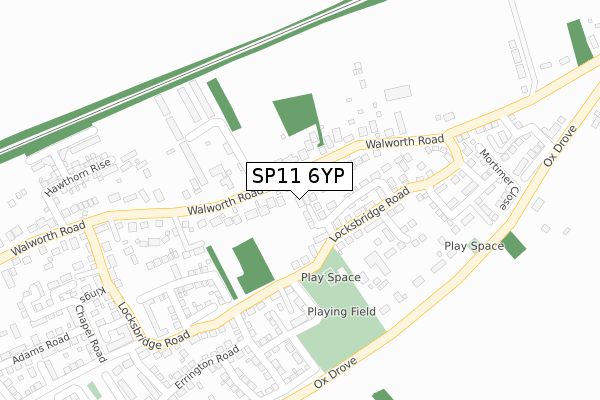 SP11 6YP map - large scale - OS Open Zoomstack (Ordnance Survey) SP11 6YP map - large scale - OS Open Zoomstack (Ordnance Survey)