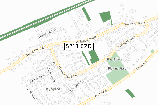 SP11 6ZD map - large scale - OS Open Zoomstack (Ordnance Survey) SP11 6ZD map - large scale - OS Open Zoomstack (Ordnance Survey)