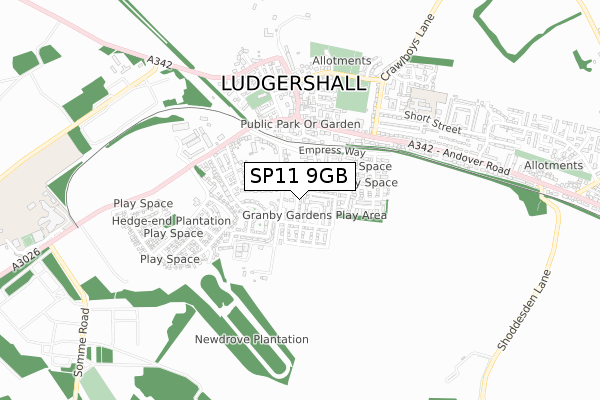 SP11 9GB map - small scale - OS Open Zoomstack (Ordnance Survey) SP11 9GB map - small scale - OS Open Zoomstack (Ordnance Survey)