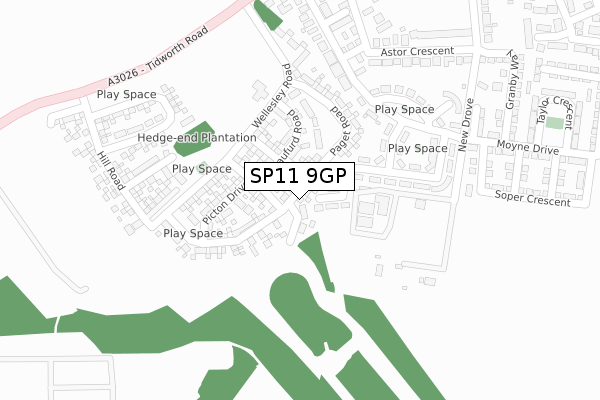 SP11 9GP map - large scale - OS Open Zoomstack (Ordnance Survey) SP11 9GP map - large scale - OS Open Zoomstack (Ordnance Survey)