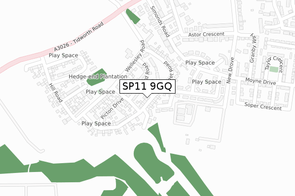 SP11 9GQ map - large scale - OS Open Zoomstack (Ordnance Survey) SP11 9GQ map - large scale - OS Open Zoomstack (Ordnance Survey)