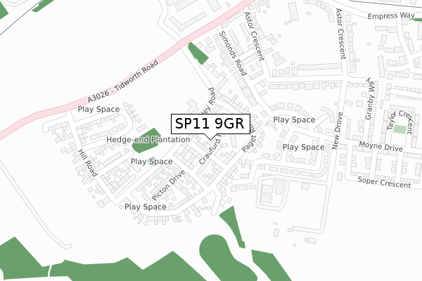 SP11 9GR map - large scale - OS Open Zoomstack (Ordnance Survey) SP11 9GR map - large scale - OS Open Zoomstack (Ordnance Survey)