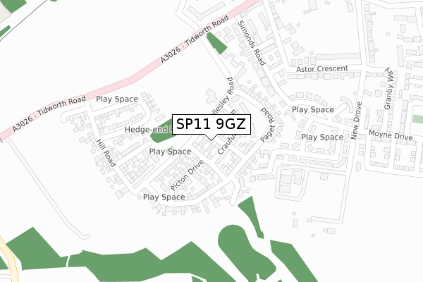 SP11 9GZ map - large scale - OS Open Zoomstack (Ordnance Survey) SP11 9GZ map - large scale - OS Open Zoomstack (Ordnance Survey)
