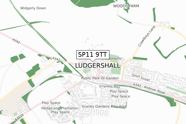 SP11 9TT map - small scale - OS Open Zoomstack (Ordnance Survey) SP11 9TT map - small scale - OS Open Zoomstack (Ordnance Survey)