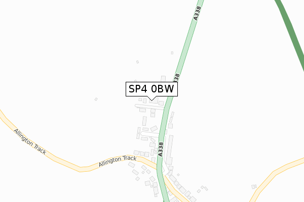 SP4 0BW map - large scale - OS Open Zoomstack (Ordnance Survey)