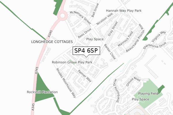 SP4 6SP map - large scale - OS Open Zoomstack (Ordnance Survey)