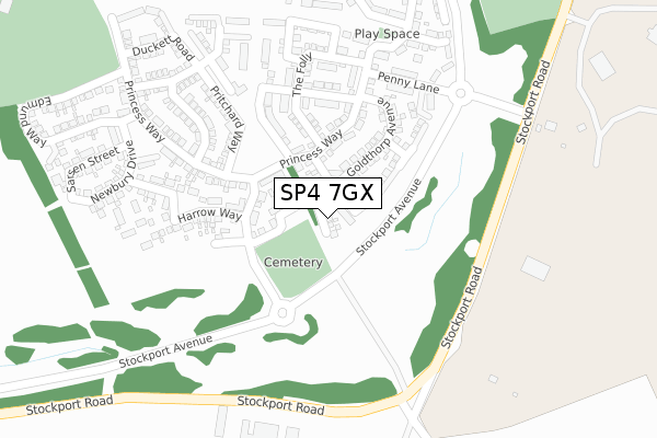SP4 7GX map - large scale - OS Open Zoomstack (Ordnance Survey) SP4 7GX map - large scale - OS Open Zoomstack (Ordnance Survey)
