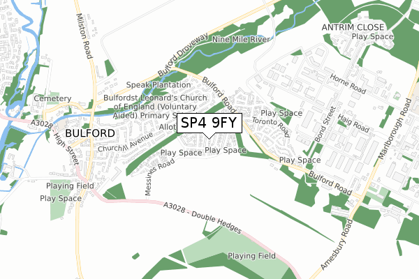 SP4 9FY map - small scale - OS Open Zoomstack (Ordnance Survey) SP4 9FY map - small scale - OS Open Zoomstack (Ordnance Survey)