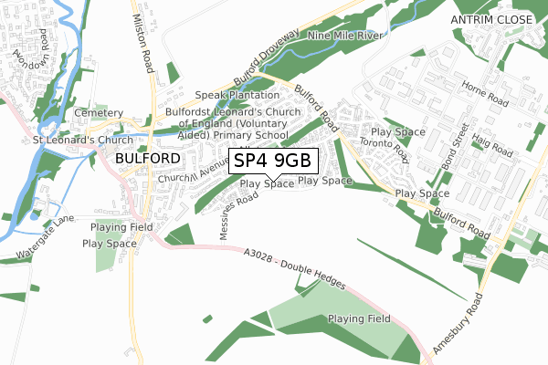 SP4 9GB map - small scale - OS Open Zoomstack (Ordnance Survey)