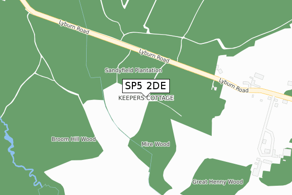 SP5 2DE map - large scale - OS Open Zoomstack (Ordnance Survey)