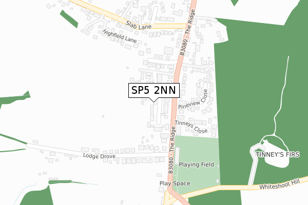 SP5 2NN map - large scale - OS Open Zoomstack (Ordnance Survey)