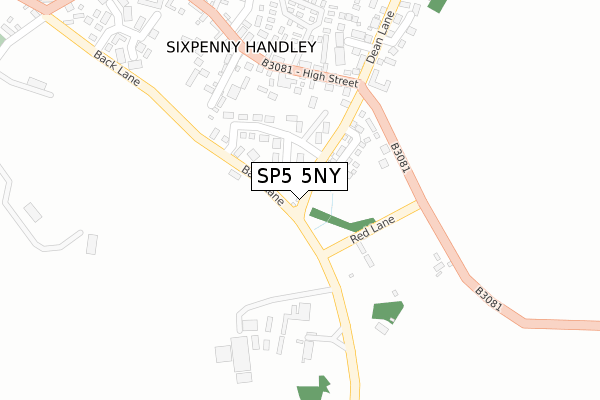 SP5 5NY map - large scale - OS Open Zoomstack (Ordnance Survey)