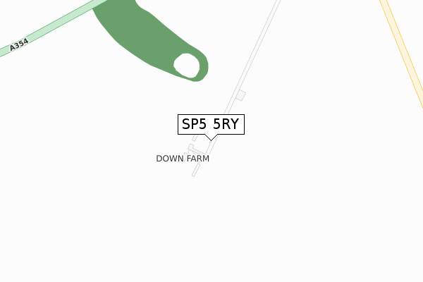 SP5 5RY map - large scale - OS Open Zoomstack (Ordnance Survey)