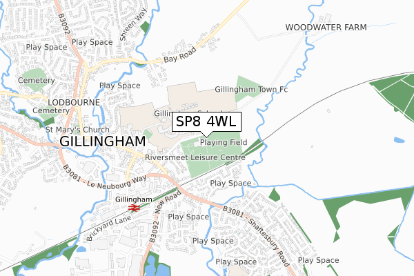 SP8 4WL map - small scale - OS Open Zoomstack (Ordnance Survey) SP8 4WL map - small scale - OS Open Zoomstack (Ordnance Survey)