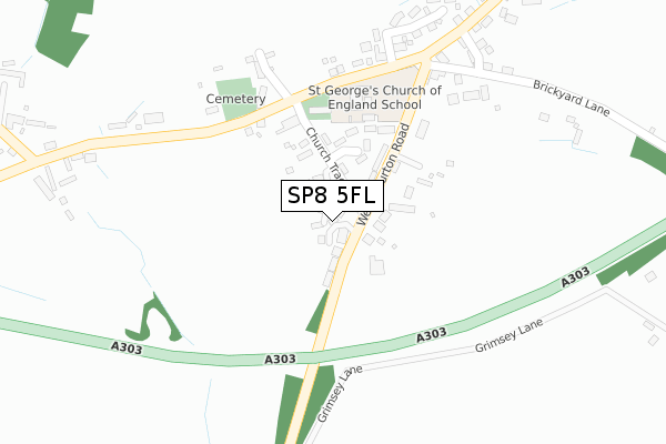 SP8 5FL map - large scale - OS Open Zoomstack (Ordnance Survey) SP8 5FL map - large scale - OS Open Zoomstack (Ordnance Survey)