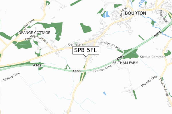 SP8 5FL map - small scale - OS Open Zoomstack (Ordnance Survey) SP8 5FL map - small scale - OS Open Zoomstack (Ordnance Survey)