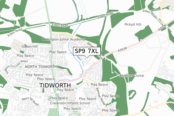 SP9 7XL map - small scale - OS Open Zoomstack (Ordnance Survey) SP9 7XL map - small scale - OS Open Zoomstack (Ordnance Survey)