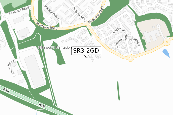 SR3 2GD map - large scale - OS Open Zoomstack (Ordnance Survey)