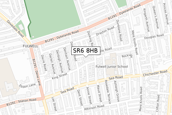 SR6 8HB map - large scale - OS Open Zoomstack (Ordnance Survey) SR6 8HB map - large scale - OS Open Zoomstack (Ordnance Survey)